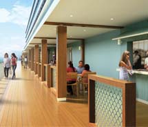 A rendering of the new Ocean Blu seafood restaurant onboard Norwegian Breakaway // © 2012 Norwegian Cruise Line